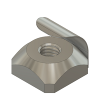 MODULAR SOLUTIONS STAINLESS STEEL FASTENER M5 SQUARE NUT W/POSITION FIX